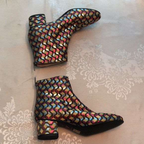 New Anthropologie Joyeux Ankle Boots size 7 - Picture 6 of 14